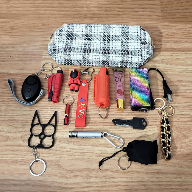 Squid Game Self Defense Kit with Bracelet Keychain