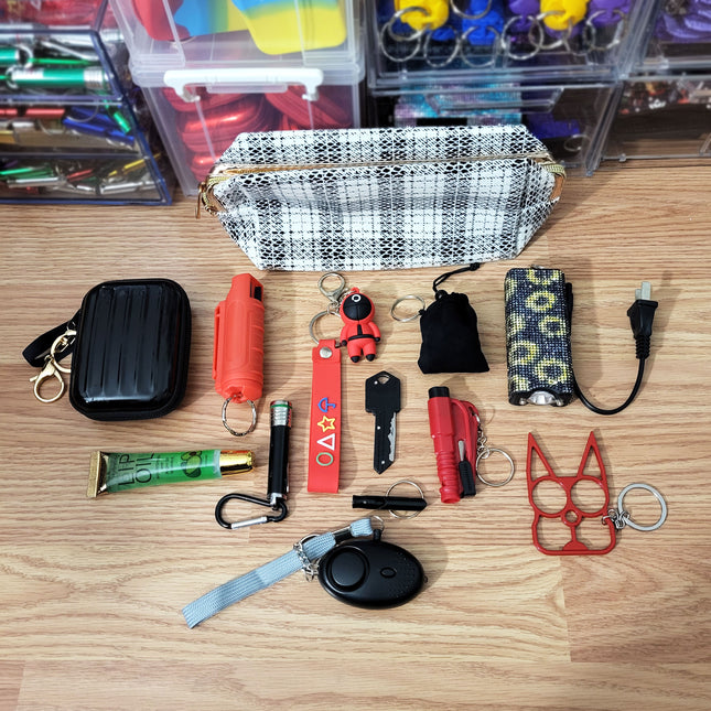 Squid Game Self Defense Kit with Suitcase Keychain