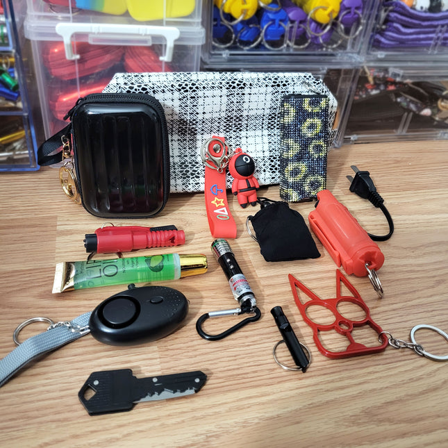 Squid Game Self Defense Kit with Suitcase Keychain