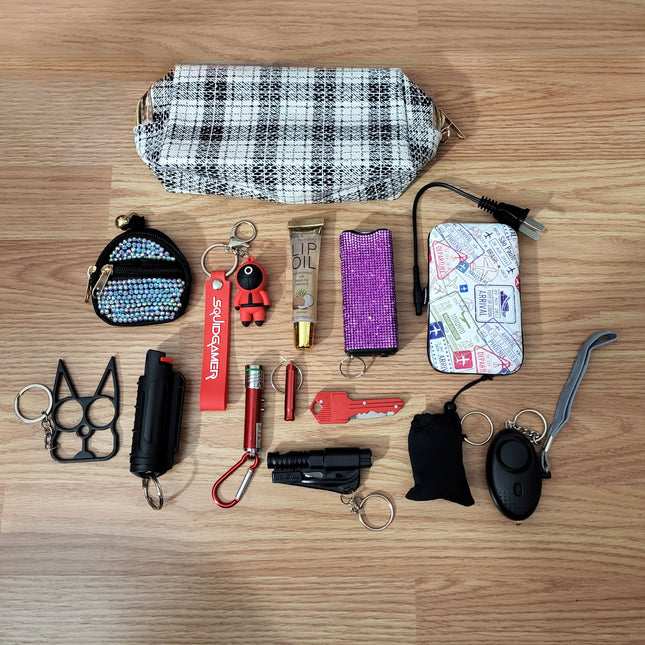 Squid Game Self Defense Kit with Backpack Keychain