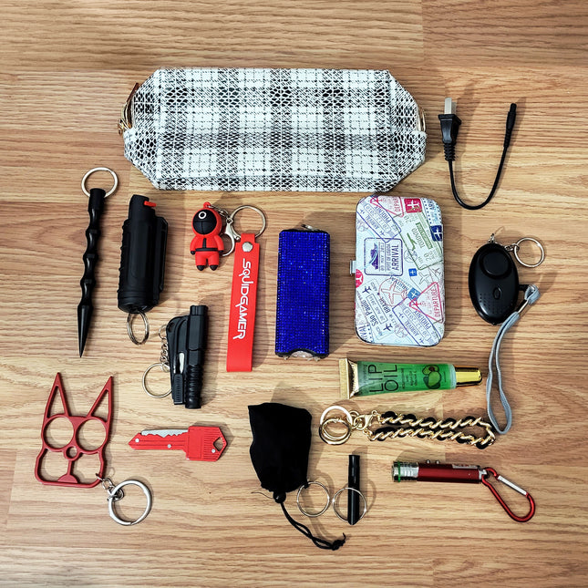 Squid Game Self Defense Kit with Bracelet Keychain