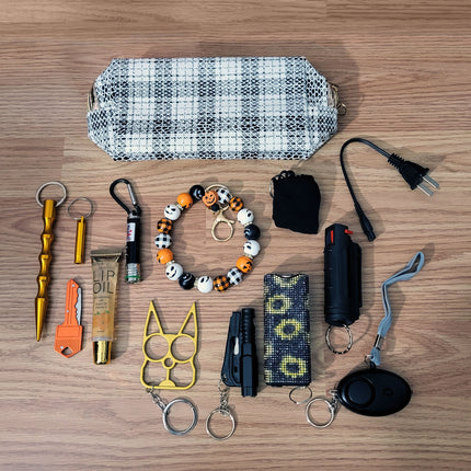 Halloween Bracelet Keychain Self Defense Kit