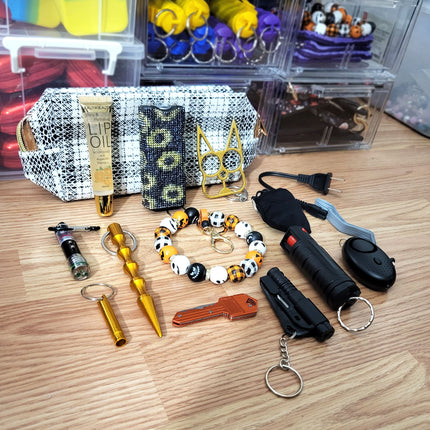 Halloween Bracelet Keychain Self Defense Kit