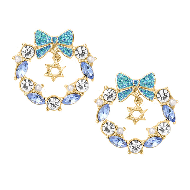Hanukkah Wreath Studs