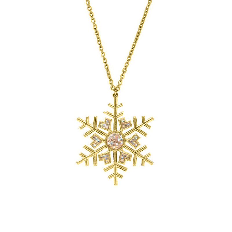 Snowflake Drop Necklace
