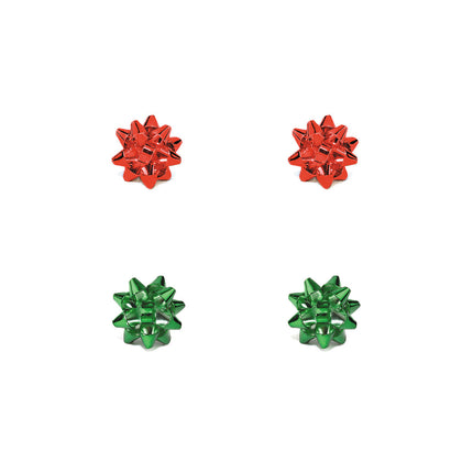 Christmas Bow Stud Set
