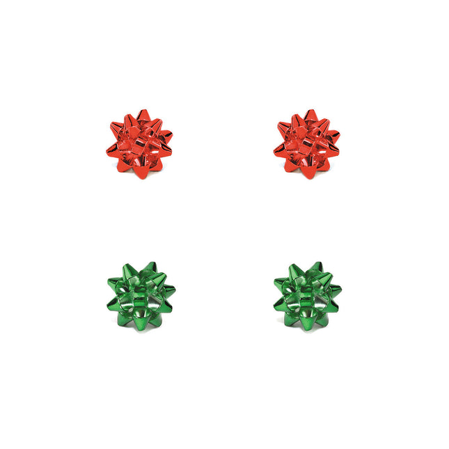 Christmas Bow Stud Set