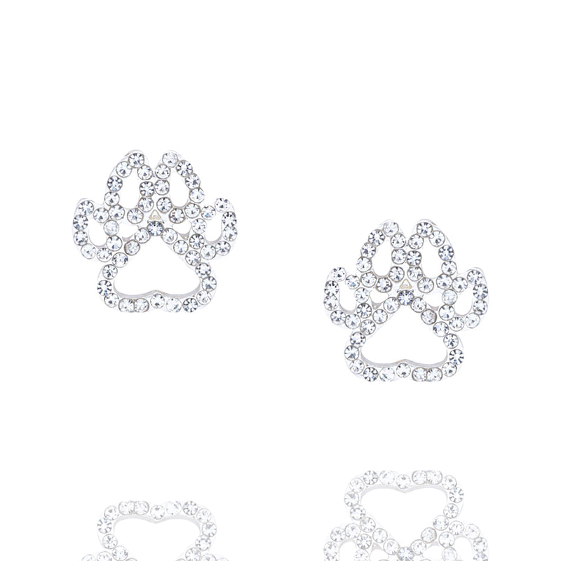 Paw Print Studs