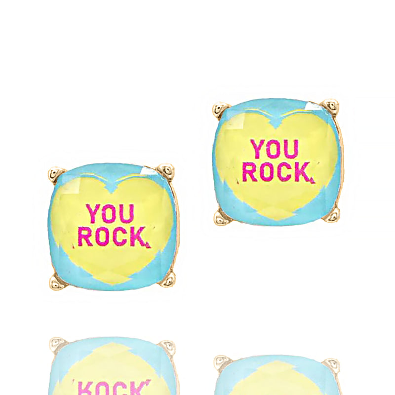 "You Rock" Candy Studs