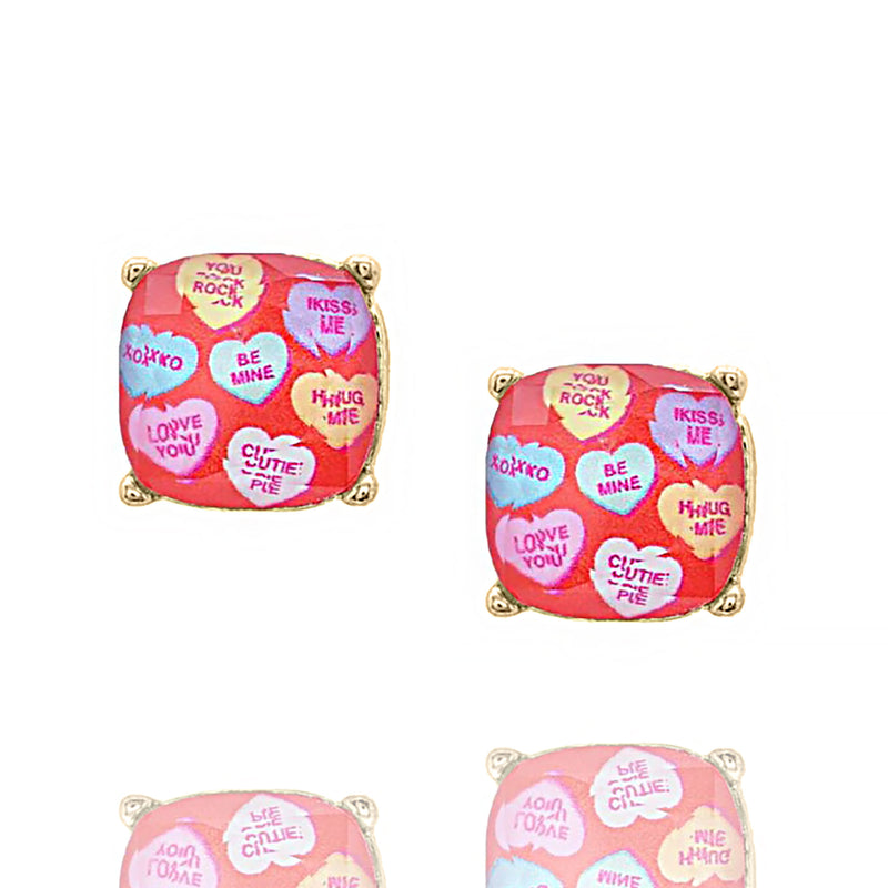 Sweethearts Candy Studs