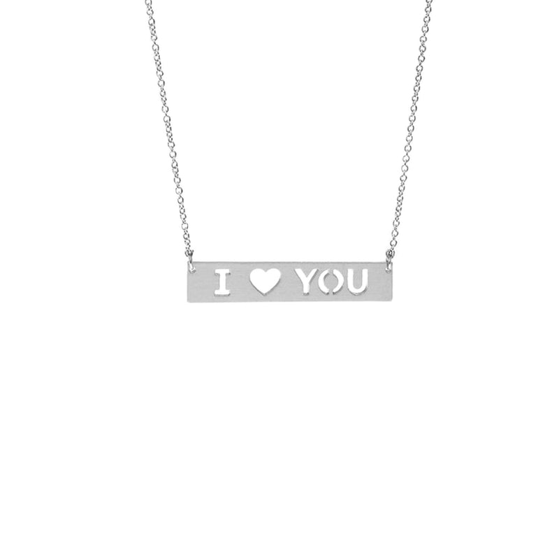 I Love You Pendant Necklace