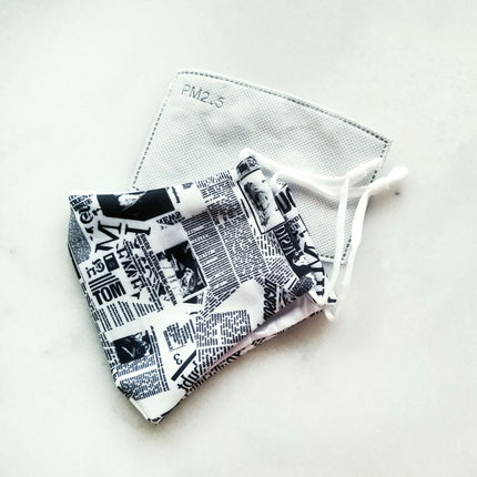 Newspaper Print Mask