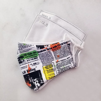 Graffiti Newspaper Mask