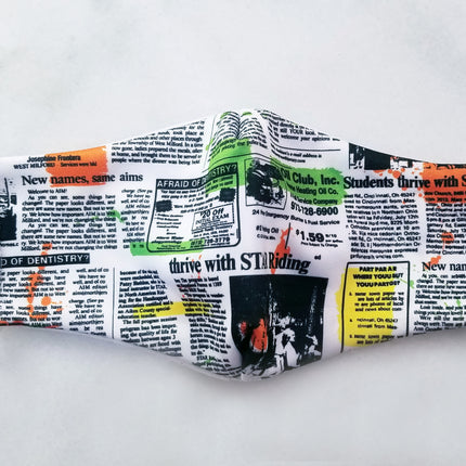 Graffiti Newspaper Mask