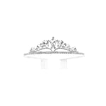 silver crystal bridal tiara