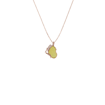 Resting Cloudless Sulphur Necklace