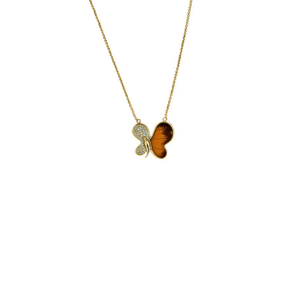 Half Butterfly Necklace