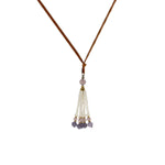 Kit Crystal Tassel Necklace