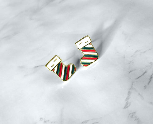 Striped Stocking Studs