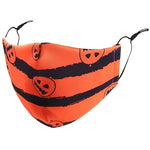 Children's Striped Jack-o-Lantern Mask