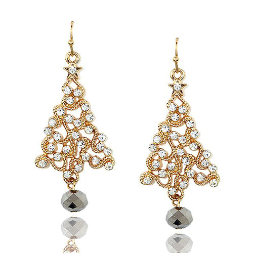 Christmas Tree Dangle Earrings