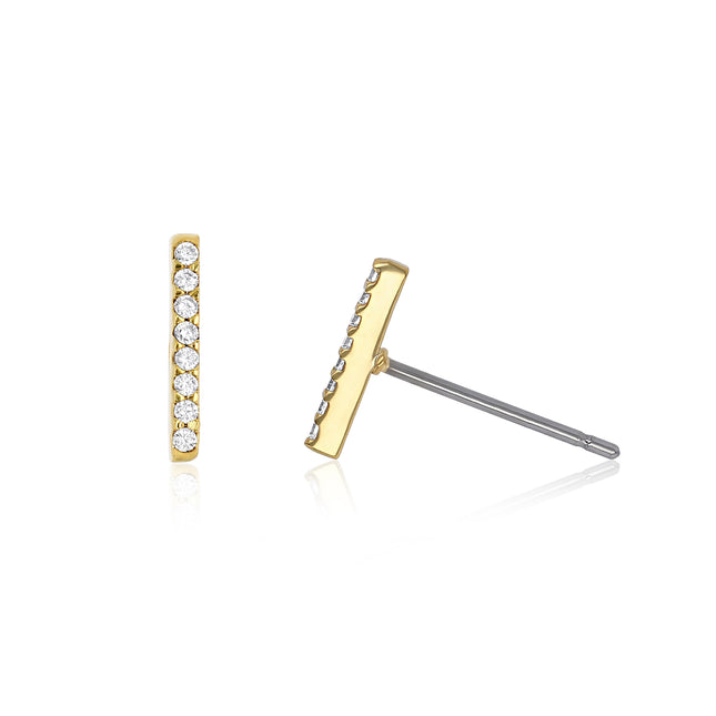 Crystal Bar Studs
