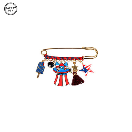 Patriotic Safety Pin