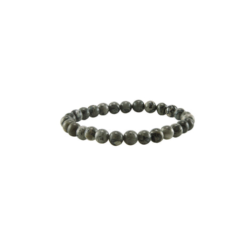 gray crazy jasper stretch bracelet