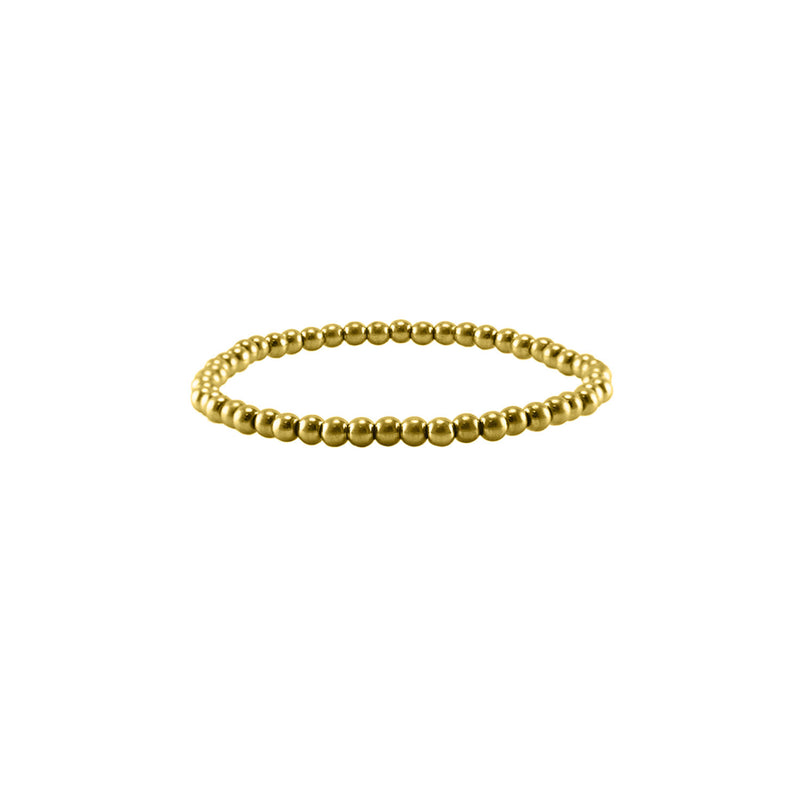 gold beaded stretch bracelet