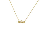 gold dainty hashtag love necklace