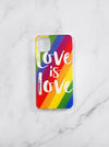 rainbow striped love is love iphone 11 case