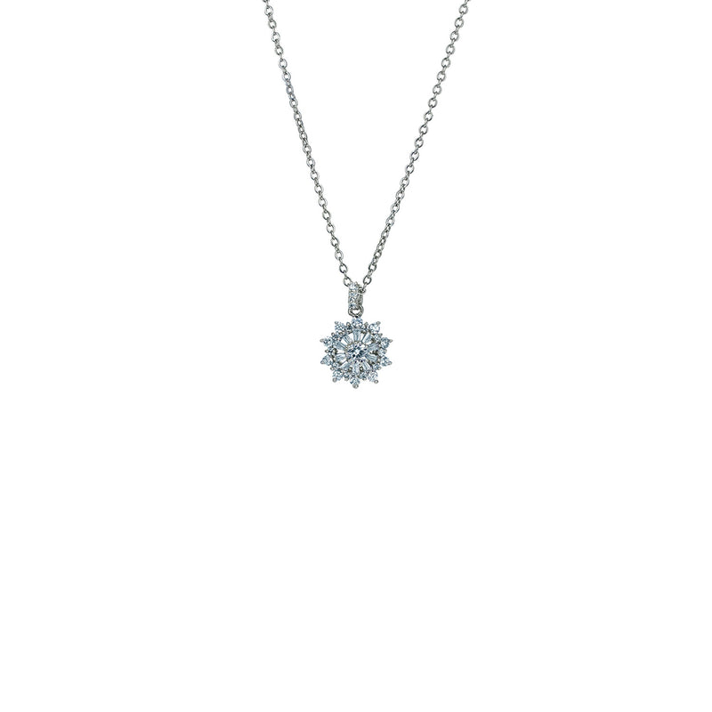 Snowflake Cluster Necklace