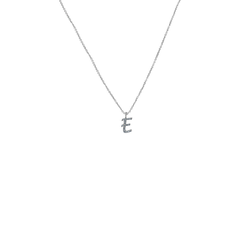 Initial "E" Necklace