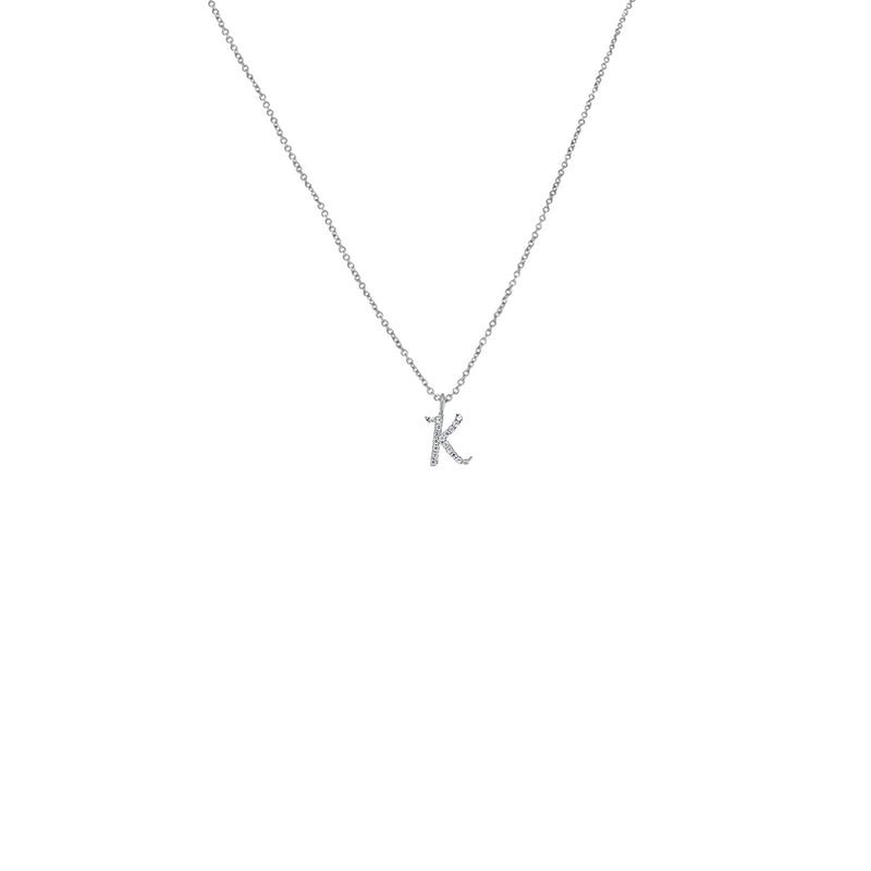 Initial "K" Necklace