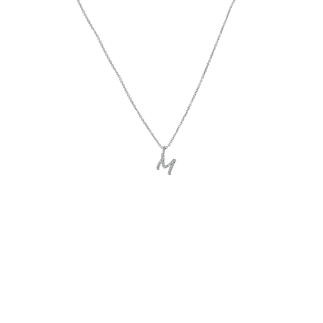 Initial "M" Necklace