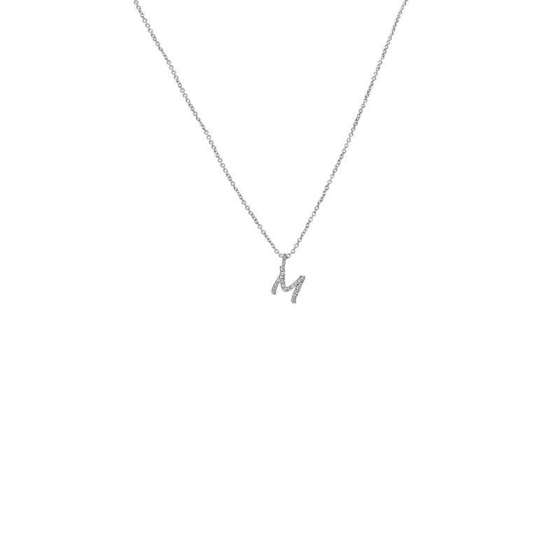 Initial "M" Necklace