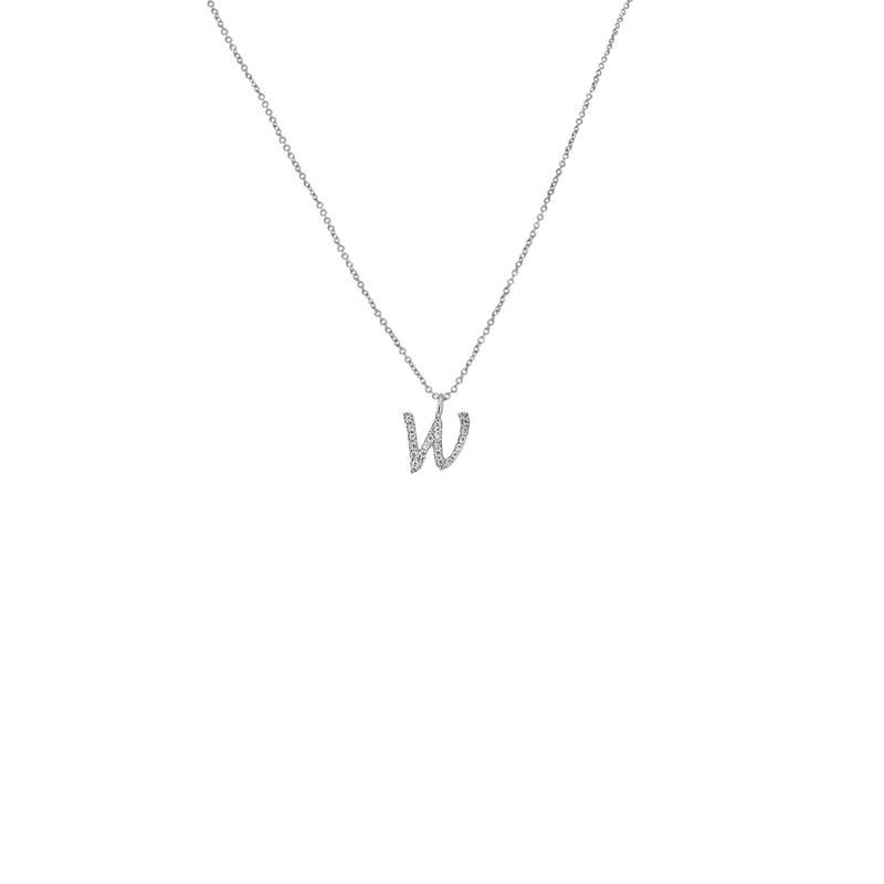 Initial "W" Necklace